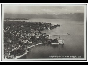 MW11936x/ Langenargen Bodensee Foto AK seltenes Strähle Luftbild 30er Jahre