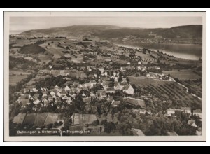 MW11954/ Oehningen a. Untersee Foto AK seltenes Strähle Luftbild 30er Jahre