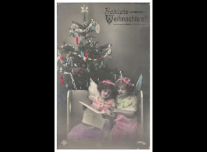 Y28577/ Weihnachten Kinder als Engel Foto AK 1913