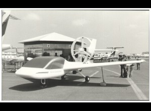 C5894/ Luftfahrt-Ausstellung Paris "Aircar" Auto und Flugzeug Foto 21x12,5 1985