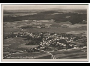 MW12155x/ Westhausen Württ. Foto AK seltenes Strähle Lufbild 30er Jahre