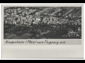 MW12193/ Kindenheim Pfalz AK seltenes Strähle Lufbild 30er Jahre