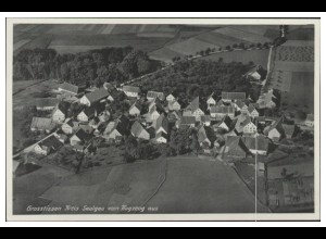 MW12815/ Großtissen Krs. Saulgau AK seltenes Strähle Luftbild 30er Jahre