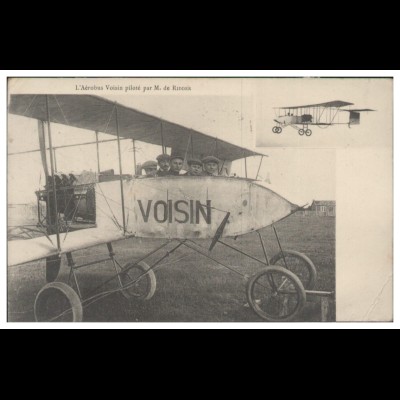 S5524/ Flugzeug L`Aerobus Voisin par M. de Ridder AK 1913 Frankreich 