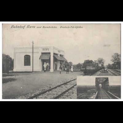 S5359/ Bahnhof Ruvu Deutsch-Ost-Afrika Kolonien AK 1914