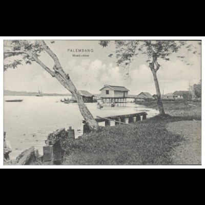 S5362/ Palembang Moesi-River Indonesien Niederländisch-Indien AK 1910