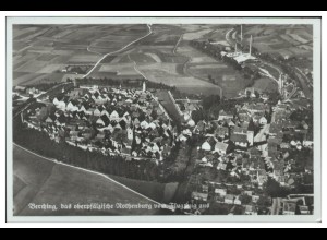 MW12841/ Berching Foto AK seltenes Strähle Luftbild 30er Jahre