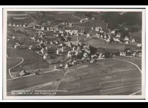 MW12851/ Schonach Foto AK seltenes Strähle Luftbild 30er Jahre