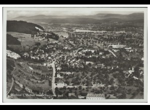 MW12902x/ Wyhlen in Baden Foto seltenes Strähle Luftbild 30er Jahre