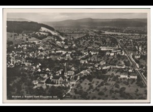 MW12903x/ Wyhlen in Baden Foto seltenes Strähle Luftbild 30er Jahre