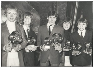C5972/ Bee Gees Verleihung Gold Discs Original Pressefoto Foto 21 x15 cm 1968