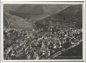 MW13354x/ Urach Schwäbische Alb Foto AK seltenes Strähle Lufbild 30er Jahre