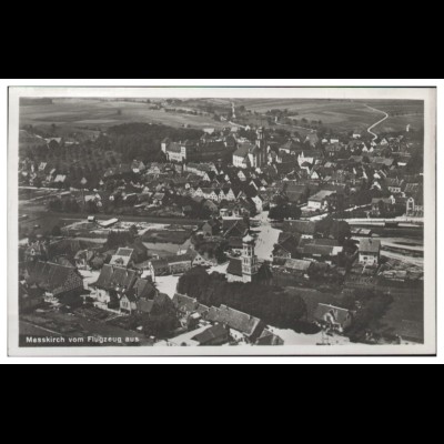 MW13448x/ Messkirch Foto AK seltenes Strähle Lufbild 30er Jahre