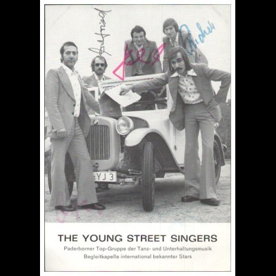 Y28651/ The Young Street Singers aus Paderbon Musikgruppe Autogramm 60er Jahre