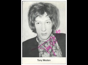 Y28654/ Sänger Tony Westen Autogramm Autogrammkarte fab-Records 60/70er jahre