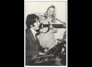 V6091/ Paul Mc Cartney und Mary Hopkin Freihoff Foto AK 60er Jahre 