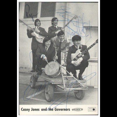 V6121/ Casey Jones and the Governors Autogramme Autogrammkarte 60er Jahre