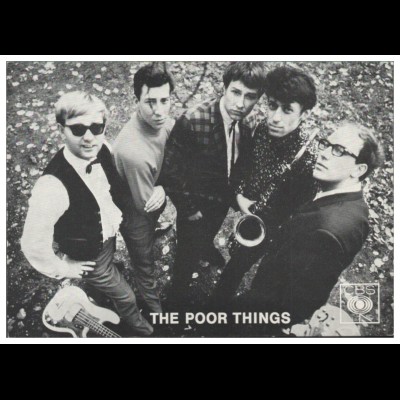 Y28870/ The Poor Things Beat- Popgruppe Autogramme Autogrammkarte 60er Jahre