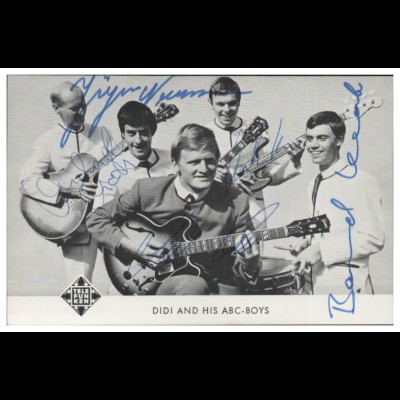 Y28780/ Didi and his ABC-Boys Beat- Popgruppe Autogramme Autogrammkarte 60er