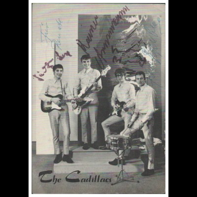Y28787/ The Cadillacs aus Sterkrade Beat- Popgruppe Autogramme 60er Jahre