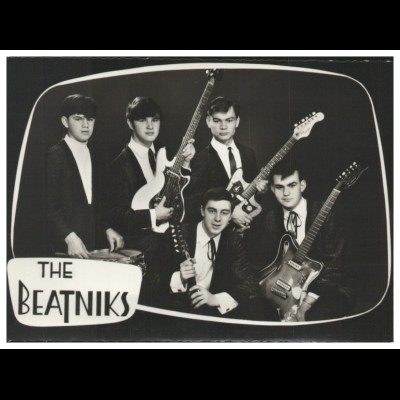 Y28873/ The Beatniks aus Reutlingen Beat- Popgruppe Autogrammkarte 60er Jahre AK