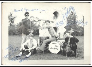 Y28857/ The Beatfolks aus Berlin Beat- Popgruppe Autogramme Autogrammkarte 60er 