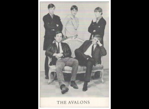 Y28844/ The Avalons aus Flensburg Beat- Popgruppe Autogrammkarte 60er Jahre