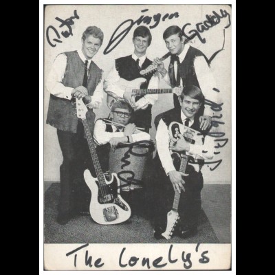 Y28849/ The Lonely`s Beat- Popgruppe Autogramme Autogrammkarte 1966