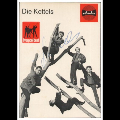 Y28863/ Die Kettels aus Kassel Beat- Popgruppe Autogramme Autogrammkarte 60er 