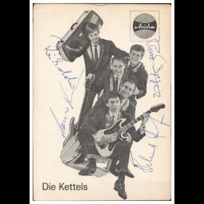 Y28864/ Die Kettels aus Kassel Beat- Popgruppe Autogramme Autogrammkarte 60er 