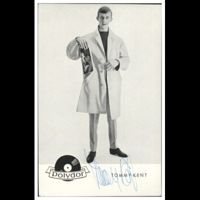 Y28887/ Tommy Kent Autogramm Polydor-Autogrammkarte 60er Jahre