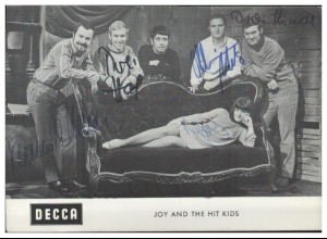 V6128/ Joy Fleming and the Hit Kids Autogramm Autogrammkarte 60er Jahre