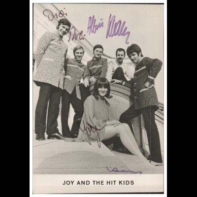 V6129/ Joy Fleming and the Hit Kids Autogramm Autogrammkarte 60er Jahre