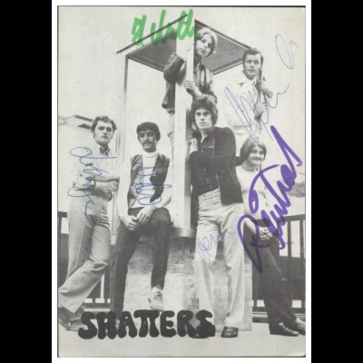Y28861/ The Shatters Düsseldorf Beat- Popgruppe Autogramme Autogrammkarte 60er 