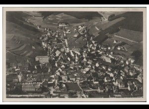 MW13713/ Furtwangen Foto AK seltenes Strähle Luftbild 30er Jahre