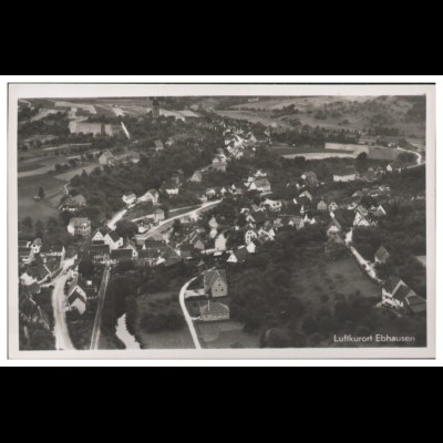 MW13756x/ Ebhausen Foto AK seltenes Strähle Luftbild 30er Jahre