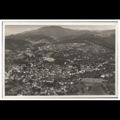 MW13776x/ Kandern Foto AK seltenes Strähle Luftbild 30er Jahre