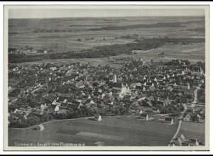 MW13818x/ Türkheim in Bayern AK seltenes Strähle Luftbild 30er Jahre