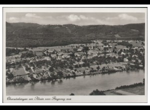 MW13825/ Obersäckingen Foto AK seltenes Strähle Luftbild 30er Jahre