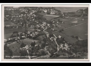 MW13855/ Utting am Ammersee Foto AK seltenes Strähle Luftbild 30er Jahre