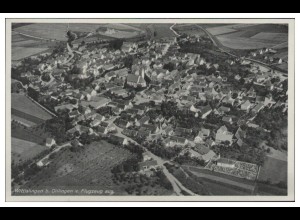 MW13874x/ Wittislingen b. Dillingen AK seltenes Strähle Luftbild 30er Jahre