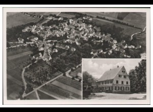 MW13970/ Aufhausen b. Geislingen Foto AK seltenes Strähle Luftbild 30er Jahre