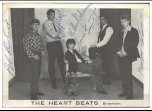 V6176/ The Hearts Beats aus Bremen Beatband Autogramme Autogrammkarte 60er Jahre