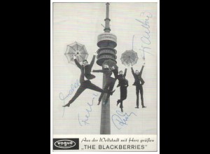 V6170/ The Blackberries Beat- Popgruppe Autogramm Autogrammkarte 60er Jahre