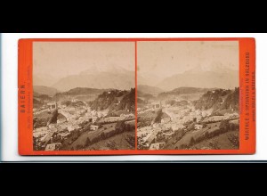 XX19369/ Stereofoto Berchtesgaden 1883 Foto: Würthle & Spinnhirn Salzburg 