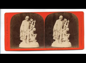 TT0246/ Stereofoto Skulpturen-Gallerie Homer J.F.Stiehm, Berlin ca.1885