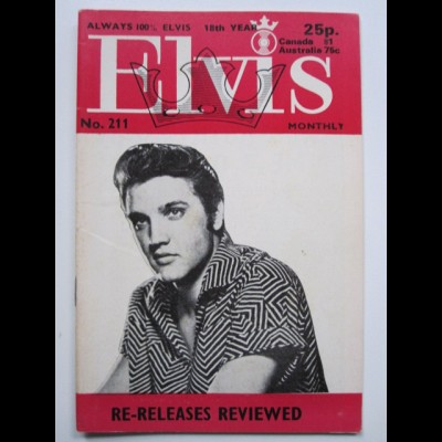 C1981/ Elvis Presley Monthly No. 211 1977 UK-Magazin