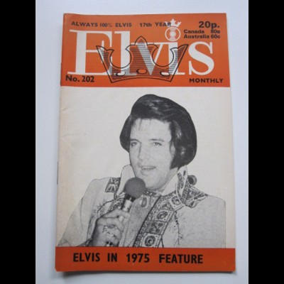 C1974/ Elvis Presley Monthly No. 202 1976 UK-Magazin 