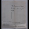 C4939/ Westerland Sylt Inselplan Stadtplan Wohnungsliste von Wenningstedt 1934