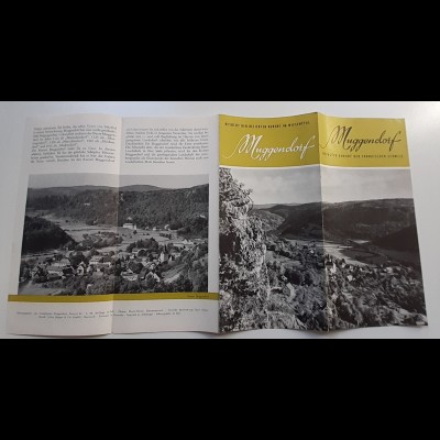 C4923/ Muggendorf fränk. Schweiz Faltprospekt 1959 